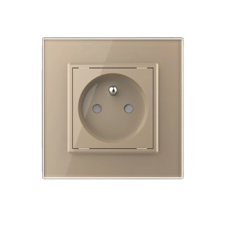 LIVOLO VL-C7C1FR-13 Elektrická zásuvka FR - zlatá